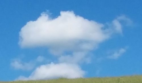 Scenic view of land against sky