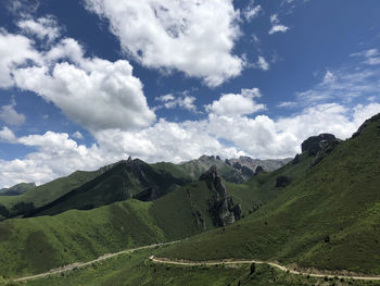 Scenic view of landscape against sky