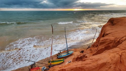 Scenic view of sea against sky