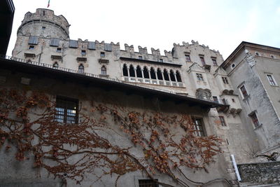 Low angle view of historic building against sky