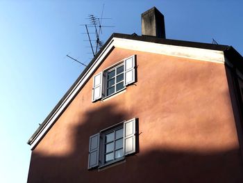 Low angle view of building against sky