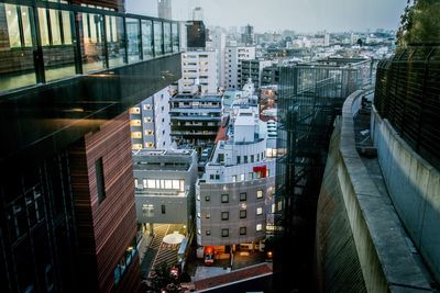 View of city street