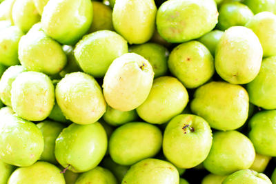 Full frame shot of fruits in market