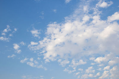 Low angle view of clouds in sky