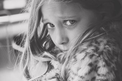 Close-up portrait of girl