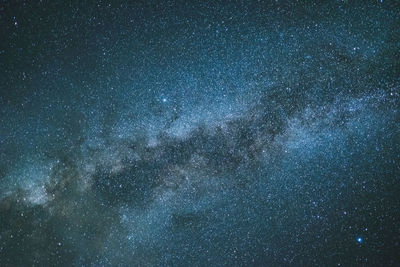 Low angle view of star field against sky at night