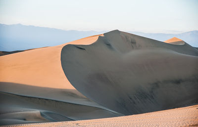 Scenic view of desert against sky