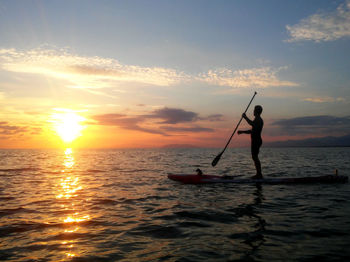 Sunset over sea