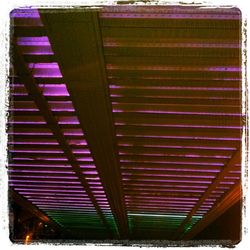 Low angle view of multi colored wall