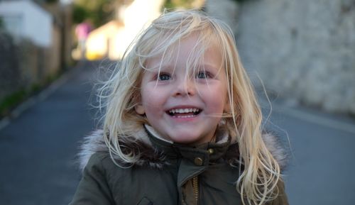 Portrait of smiling girl