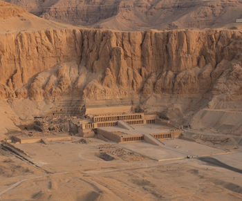 High angle view of desert