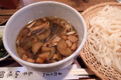 Close-up of served food