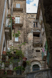 Low angle view of buildings against sky