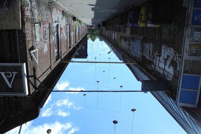 View of canal along buildings