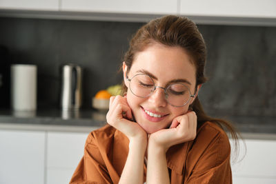 Young woman looking away