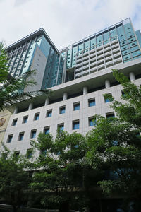 Low angle view of buildings against sky