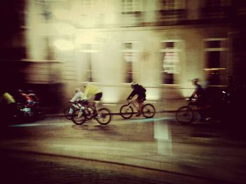 Bicycle parked in parking lot