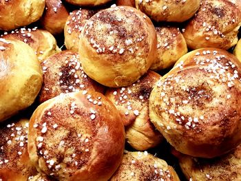 Full frame shot of breads