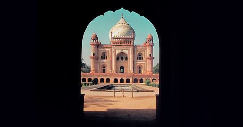 View of historical building against clear sky