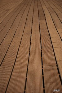 Full frame shot of wooden footpath