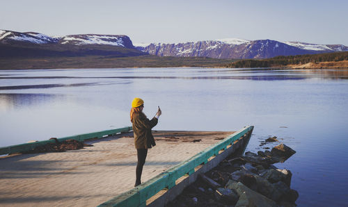 Roadside stop at a lake on the trans-canada hwy in newfoundland.