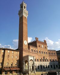 Low angle view of historical building against sky