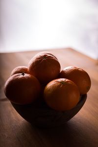 Close-up of fruits on table