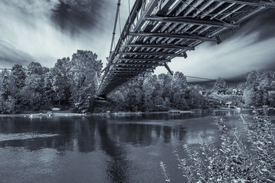 View of bridge over river