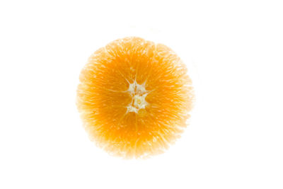 Close-up of fruit over white background