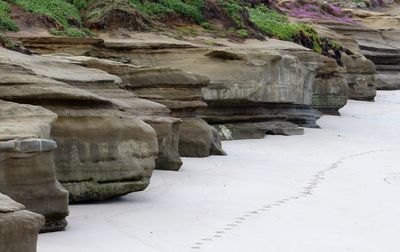 Rock formations at seaside