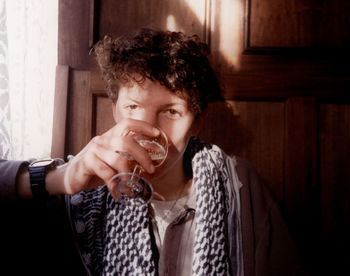 Portrait of smiling young woman