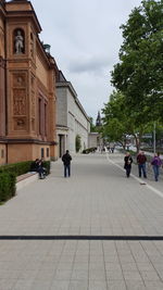 People walking in city