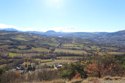 Scenic view of landscape against sky