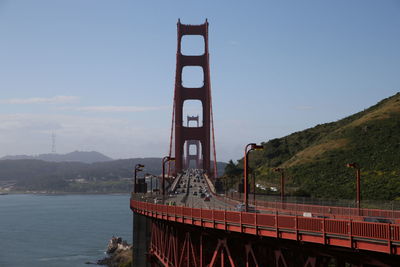 View of golden gate bridge against sky