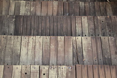 Full frame shot of wooden jetty