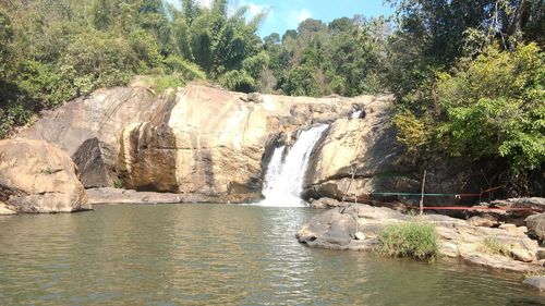 Scenic view of river against sky