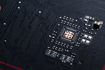 Close-up of circuit board