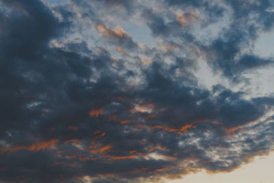 Low angle view of dramatic sky