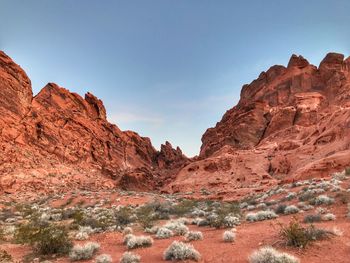 Rock formations in a desert