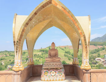 View of statue against clear sky