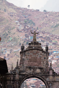 Statue of historic building