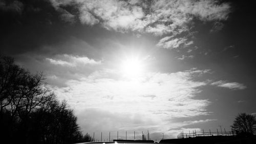 Low angle view of cloudy sky