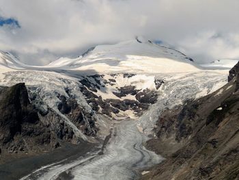 Scenic view of snowcapped mountain