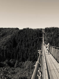 Man against clear sky