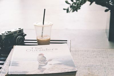 Close-up of drink on table