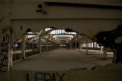 Illuminated underground walkway