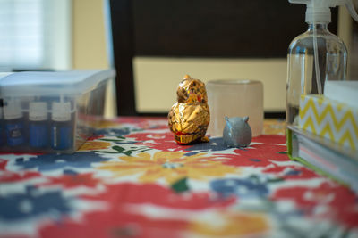 Close-up of food on table at home