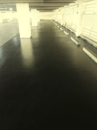 Interior of illuminated building