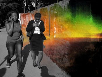 Woman standing in park