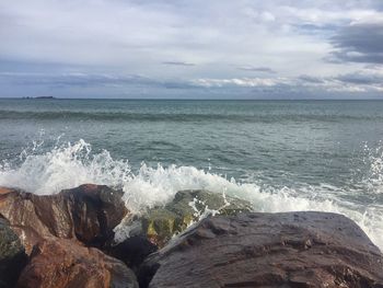 Scenic view of sea against sky